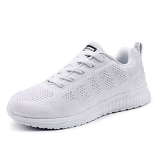 Charger l'image dans la galerie, Women Shoes 2019 White Sneakers For Women Breathable Walking Vulcanized Shoes Sport Flyknit Casual Shoes Flat Gym Tenis Feminino