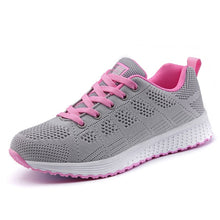 Charger l'image dans la galerie, Women Shoes 2019 White Sneakers For Women Breathable Walking Vulcanized Shoes Sport Flyknit Casual Shoes Flat Gym Tenis Feminino