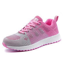 Charger l'image dans la galerie, Women Shoes 2019 White Sneakers For Women Breathable Walking Vulcanized Shoes Sport Flyknit Casual Shoes Flat Gym Tenis Feminino