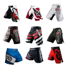 Charger l'image dans la galerie, Professional Boxing Pants for Men Printing MMA Shorts Breathable Fighting Muay Thai Training Pants Gym Sanda Sports Clothing