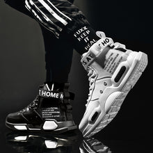 Charger l'image dans la galerie, Men's High Top Fashion Leather Sneakers Trend Hot Sale Comfortable Man Casual Shoes Outdoor Non-slip Breathable Men Shoes