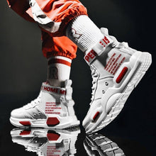 Charger l'image dans la galerie, Men's High Top Fashion Leather Sneakers Trend Hot Sale Comfortable Man Casual Shoes Outdoor Non-slip Breathable Men Shoes