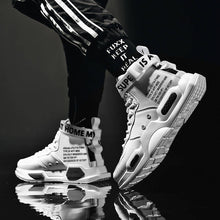 Charger l'image dans la galerie, Men's High Top Fashion Leather Sneakers Trend Hot Sale Comfortable Man Casual Shoes Outdoor Non-slip Breathable Men Shoes