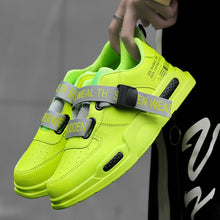 Charger l'image dans la galerie, Men's High Top Fashion Leather Sneakers Trend Hot Sale Comfortable Man Casual Shoes Outdoor Non-slip Breathable Men Shoes