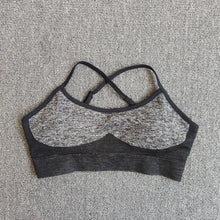 Charger l'image dans la galerie, Seamless Yoga Set Fitness Clothing Sportswear High Waist Women Gym Leggings Tights Padded Push-up Sports Bra 2 Pcs Sports Suits