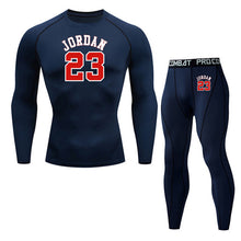 Charger l'image dans la galerie, Jordan 23 Compression Tights Running Clothing Men's Basketball Base layer Leggings training track suit Sports suit Gym joggers