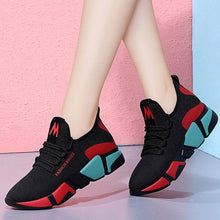 Charger l'image dans la galerie, 2019 Spring New Women casual shoes fashion breathable lightweight Walking mesh lace up flat shoes sneakers women