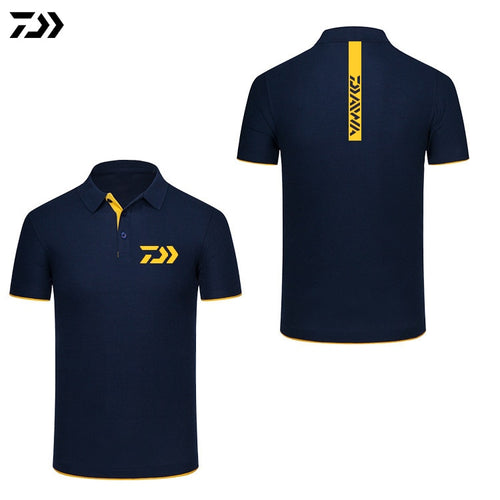 Daiwa Tshirt Brand New Fishing Polo Tee Quick Dry Breathable Sports Outdoor Men Clothing Fishing Short Sleeve Top Fishing Tshirt