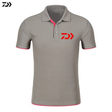 Charger l'image dans la galerie, Daiwa Tshirt Brand New Fishing Polo Tee Quick Dry Breathable Sports Outdoor Men Clothing Fishing Short Sleeve Top Fishing Tshirt