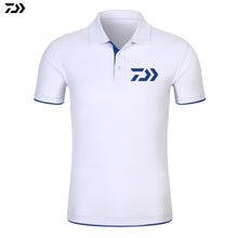 Charger l'image dans la galerie, Daiwa Tshirt Brand New Fishing Polo Tee Quick Dry Breathable Sports Outdoor Men Clothing Fishing Short Sleeve Top Fishing Tshirt