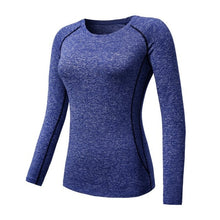 Charger l'image dans la galerie, 2019 Women Yoga Top Women Yoga Shirts Long Sleeve Gym Shirts Women Fitness Clothing Shirt Female Sports Tops Women Sport Shirt