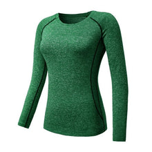 Charger l'image dans la galerie, 2019 Women Yoga Top Women Yoga Shirts Long Sleeve Gym Shirts Women Fitness Clothing Shirt Female Sports Tops Women Sport Shirt