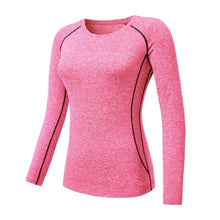 Charger l'image dans la galerie, 2019 Women Yoga Top Women Yoga Shirts Long Sleeve Gym Shirts Women Fitness Clothing Shirt Female Sports Tops Women Sport Shirt