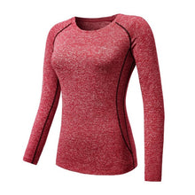 Charger l'image dans la galerie, 2019 Women Yoga Top Women Yoga Shirts Long Sleeve Gym Shirts Women Fitness Clothing Shirt Female Sports Tops Women Sport Shirt