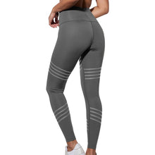 Charger l'image dans la galerie, High Waist Women Yoga Pants Push Up Breathable Fitness Sports Leggings Running Tights Sportswear Slim Gym Clothing Female Gray