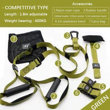 Charger l'image dans la galerie, Suspension Exercise Resistance Bands Hanging Belt Crossfit Pull Rope Men Women Strength Workout Straps Suspension Trainer