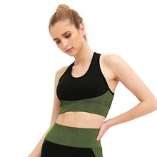 Charger l'image dans la galerie, Seamless Women Yoga Sets Female Gym Suit Running Training SportsWear Workout Fitness Sports Suit 3pcs Yoga Set Yoga Clothing