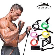Charger l'image dans la galerie, Fitness Bands Resistance Sport Elastic Band 120cm Yoga Rubber Tensile Pull Rope Expander Banda Elastica Training Rubber
