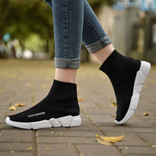 Charger l'image dans la galerie, Light High Top New Breathable Flying Socks Shoes Women Sports Elastic Socks Sneakers Woman Ladies Flat Running Walking Shoes