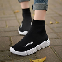 Charger l'image dans la galerie, Light High Top New Breathable Flying Socks Shoes Women Sports Elastic Socks Sneakers Woman Ladies Flat Running Walking Shoes